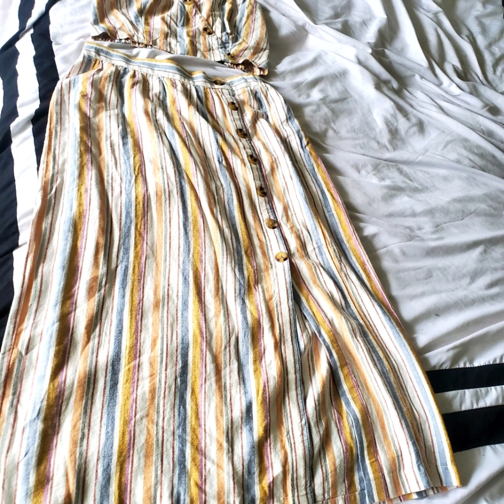 Summer vibe top and skirt